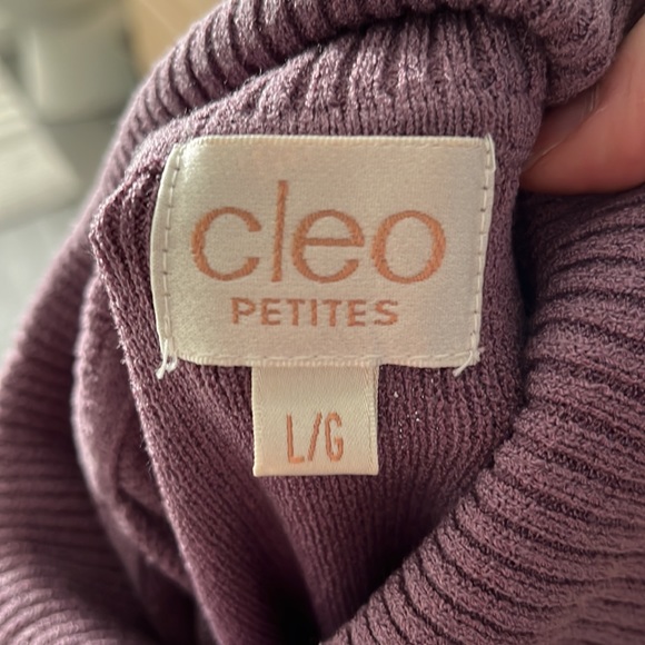 Cleo petite knitted turtleneck sleeveless sweater, petite large - Picture 4 of 4